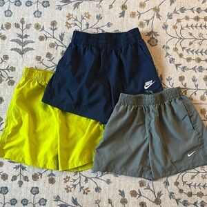 Nike Kids' Shorts Trio - Blue, Yellow, Gray